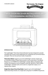 Overhead door CodeDodger Installation And Programming Instructions