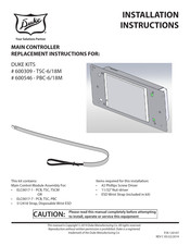 Duke PBC-6/18M Installation Instructions