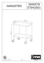 Jysk 57042001 Assembly Instructions Manual