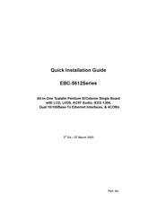 BCM EBC-5612 Series Quick Installation Manual