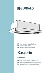 GLOBALO Kasperio 60 Operating And Installation Instructions