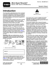 Toro Super Recycler 21681 Operator's Manual