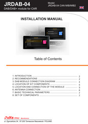 Juna JRDAB-04 CAN MIB Installation Manual