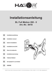 HAGOR 8418 Installation Manual
