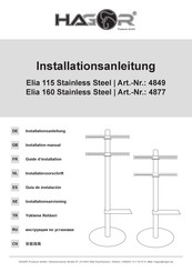 HAGOR Elia 160 Stainless Steel Installation Manual