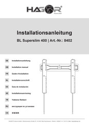 HAGOR BL Superslim 400 Installation Manual