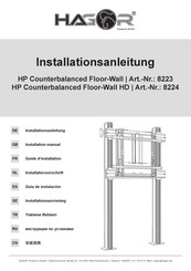 HAGOR HP Counterbalanced Floor-Wall Installation Manual