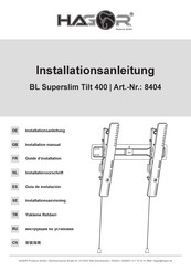 HAGOR 8404 Installation Manual