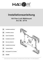 HAGOR HA Flex-Lock Wallmount Installation Manual