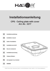 HAGOR CPS - Ceiling plate with cover Installation Manual