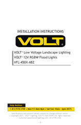 Volt VFL-450X-ABZ Installation Instructions Manual