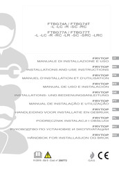 ITW MBM FRYTOP FTBG77TSC Manual