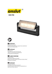 Anslut 000-798 Operating Instructions Manual