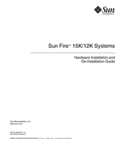Sun Microsystems Sun Fire 12K Hardware Installation Manual