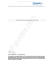 Streamit Maven User Manual