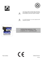 Emec J DIGITAL CL Operating Manual