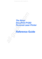 Xerox DocuPrint P1202 Reference Manual