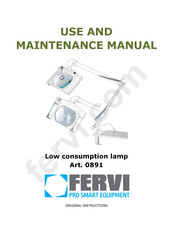 Fervi 0891 Use & Maintenance Manual