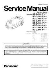 Panasonic MC-CJ905-R349 Service Manual