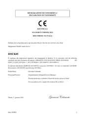 Kolver DOCK05 Operator's Manual