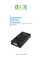 X2E Automotive Ethernet Converter User Manual