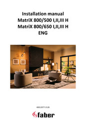 Faber MatriX 800/650 I H Installation Manual