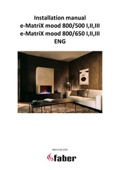 Faber e-MatriX mood 800/500 I Installation Manual