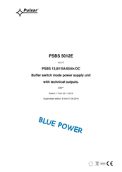Pulsar Blue Power PSBS 5012E Manual