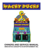 Innovative Concepts In Entertainment WACKY DUCKS Owner's And Service Manual