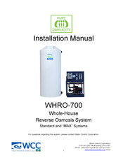 Water Control WHRO-700 Installation Manual