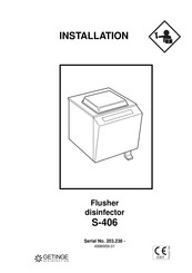 Getinge S-406 Installation Manual