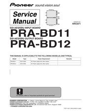 Pioneer PRA-BD11 Service Manual