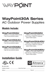 Altronix WayPoint30ADU Installation Manual