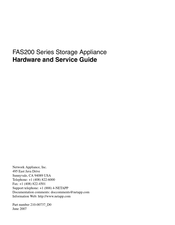 Network Appliance FAS250 Hardware And Service Manual