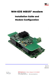 WM Systems WM-E3S Installation Manual