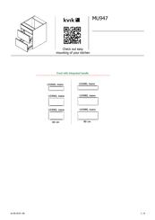 Kvik MU947 Manual