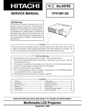Hitachi M1-20 Service Manual