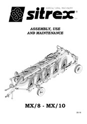 Sitrex MX 8 Assembly, Use And Maintenance