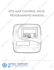 Apec Water WTS-MAX Programming Manual