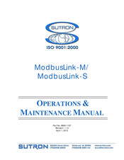 Sutron ModbusLink-M Operation & Maintenance Manual
