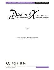 Illuminated Mirrors Diamond X 100877K147 Instruction Manual