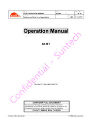 SunTech ST25T Operation Manual