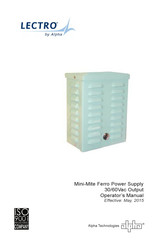 Alpha LECTRO Mini-Mite Ferro Operator's Manual