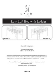 Naomi Home 82600-42-00B Assembly Instructions Manual