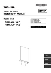 Toshiba RBM-A201VAE Installation Manual
