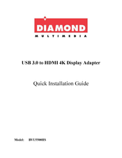 Diamond Multimedia BVU5500HS Quick Installation Manual