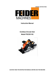 Feider FSC20V165 Instruction Manual
