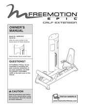 ICON IP FREEMOTION EPIC GZFI8136.2 Owner's Manual
