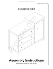 Dream On Me COMBO CHEST 599 Assembly Instructions Manual