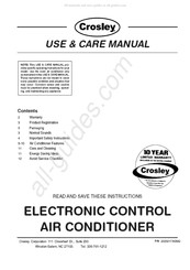 Crosley CAE12ESRB Use & Care Manual